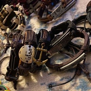 Leather Bracelets Lot